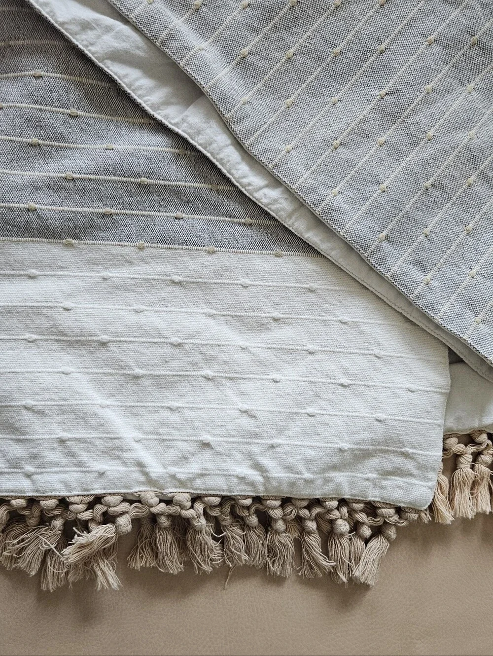 Boho Home Decor Bundle: 2 Ikea Pillow Covers + 1 Food Network Table Runner